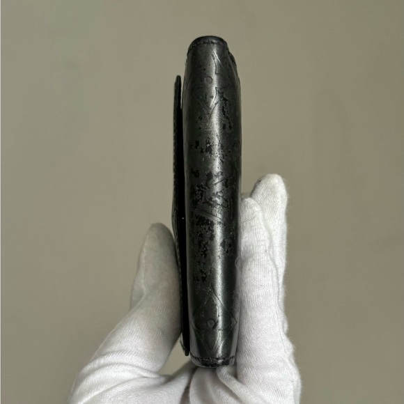 Louis Vuitton Matte Dark Gray Monogram Compact Wallet - Picture 10 of 15